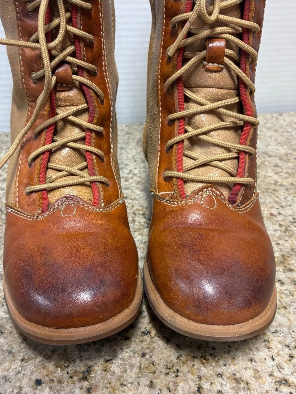 Timberland kids 2tone leather combat boots sz. 13